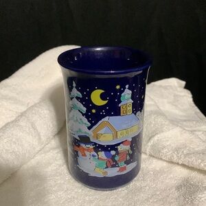 ME- Winter Scene on Cobalt Blue Mug